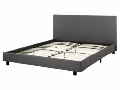 Cama Con Somier De Poliéster Gris/negro 160 X 200 Cm ALBI -Conforama Tienda de ventas 837c0bd602d1dda028ce4e7d2693506b56e88f82 9e3ce4d3790b4552b1dfabf79db6ef78