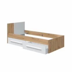 Cama Noa Blanco Mate Y Roble Nodi 41x196X97 Cm -Conforama Tienda de ventas 83d562aa6a023762e3b9cc71f75761c82bf57d26 ccaf76fba85642c095bb0eb0da408e2f