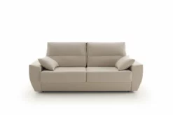 Sofá Cama Italiano Mónaco 3 Plazas 200X96Cm Tela Antimanchas Color Gris