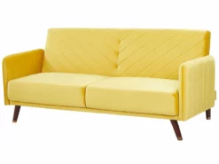 Sofá Cama De Terciopelo Amarillo SENJA -Conforama Tienda de ventas 8697c67b921e816a20a7e33254e3d1a9f58291bb e2276aa19eda486892803514b6dced7f