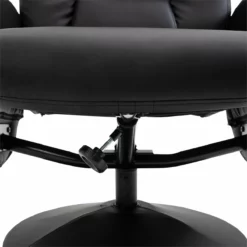 HOMCOM Sillón De Salón Con Otomana Reposapiés Tapizado En PU Sillón Relax Reclinable Hasta 145° Y Giratorio 360° Con Respaldo Ajustable Para Salón Dormitorio Oficina 81x81x105 Cm Negro -Conforama Tienda de ventas 88d16f811332939a50cf4bd6df090eefea95259c 70f44e06765144c4933954a62ef36291