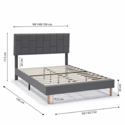 Estructura De Cama Tapizada Sorni 90x190 Cm, Gris Oscuro 9 Estructura De Cama Tapizada Sorni 90x190 Cm, Gris Oscuro -Conforama Tienda de ventas 8b810ace02dded9c7df18b838bc270ab239dcd82 2602e462a9894135b70b1a88bc35bd46