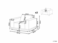 Conjunto De 2 Sillones De Poliéster Gris Claro/blanco ROVIGO -Conforama Tienda de ventas 8b8d6cc81c014374343031b147dcd0e35b93d560 b49745b158174a6b948bd6bf456120b4