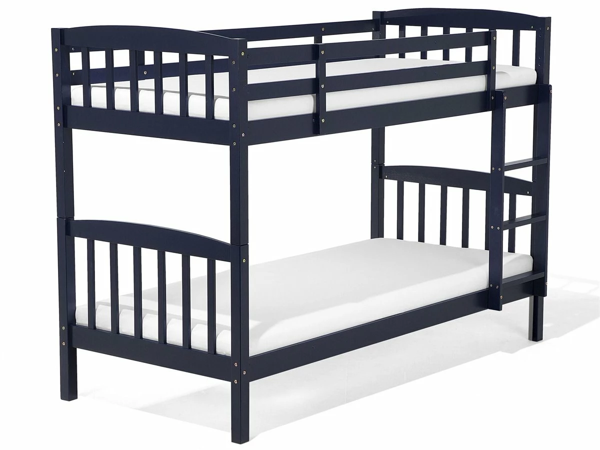 Litera De Madera De Pino Azul Marino 90 X 200 Cm REVIN 2 Litera De Madera De Pino Azul Marino 90 X 200 Cm REVIN - Imagen 2