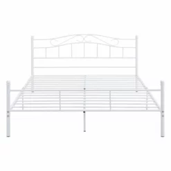 Cama Doble (Florenz)con Cabecero Curvado Y Somier Metal - (140 X 200cm) (blanco) [en.casa] -Conforama Tienda de ventas 8cbcf04cb90c35000e0b144be2061ca7e7190cf0 5daa531b15984a519995a4f63ed19363