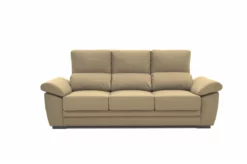 Sofá 3 Plazas De Microfibra ARGOS Color Beige