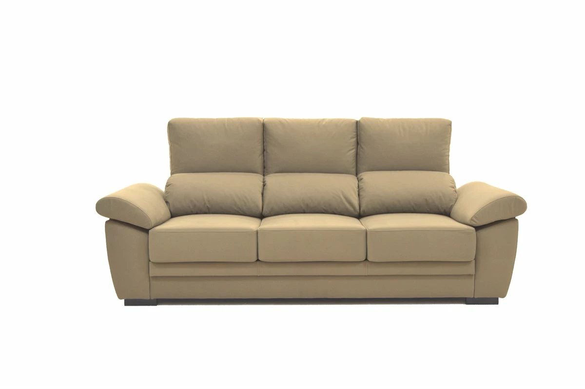 Sofá 3 Plazas De Microfibra ARGOS Color Beige 1 Sofá 3 Plazas De Microfibra ARGOS Color Beige