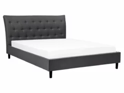 Cama Con Somier De Poliéster Gris Oscuro/madera Oscura 160 X 200 Cm SAVERNE -Conforama Tienda de ventas 8e0a026c97b9dba7adf4b93f5fc48af3907a272d dc5ea48ee65a44079d7fc77ea7d7d46a