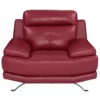 Sillón De Piel HAWAI Color Rojo