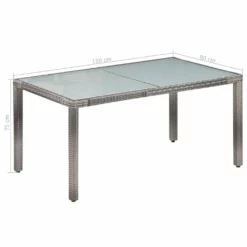 Set De Comedor De Jardín 7 Pzs Y Cojines Ratán Sintético Gris VidaXL -Conforama Tienda de ventas 90113f6984f4df1f4eed0713222bb7ac3f067e29 f9d2397f98d7431ca69abf9dd9c04fb6