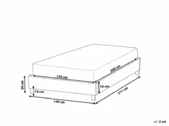 Cama Con Somier De Poliéster Beige/madera Oscura 140 X 200 Cm ROANNE -Conforama Tienda de ventas 905bcfca933def6229ac995b0226a8d1116bc56f 1694065cca724dafbe1465155e7e05e8