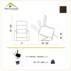 Sillón Levanta Personas Tapizado Modelo TANGER -Marrón -Conforama Tienda de ventas 9127bbcefe8a259ef077a1b349a1b94cf2dd491d b44991b3fc22405a9c6500141da19f8c