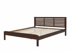 Cama Con Somier De Madera De Caucho Oscura 160 X 200 Cm CARNAC -Conforama Tienda de ventas 91493f83ba49b8f637c76362a2d313d1da99a6f4 52e3aed6a8f14b56a1d25a5802818903