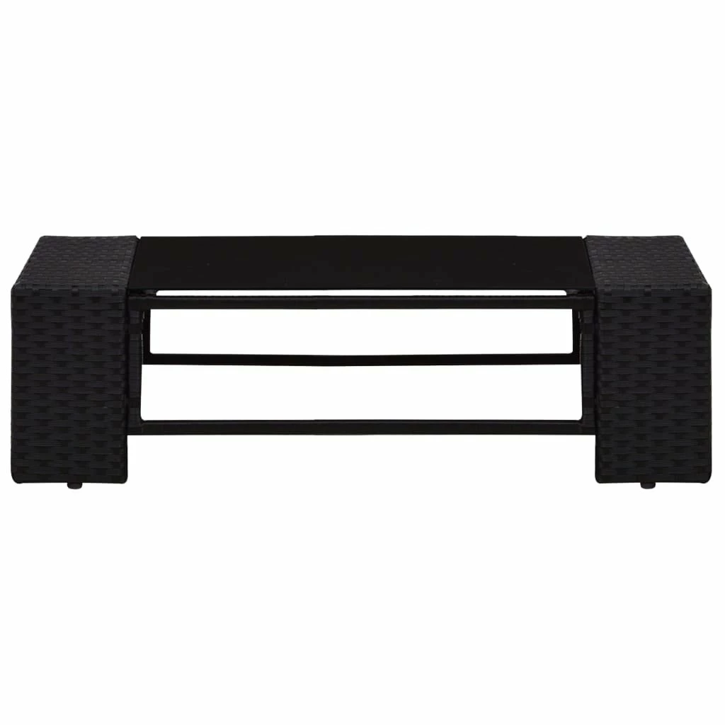 Juego De Muebles De Jardín 8 Piezas Ratán Sintético Negro VidaXL 3 Juego De Muebles De Jardín 8 Piezas Ratán Sintético Negro VidaXL - Imagen 3