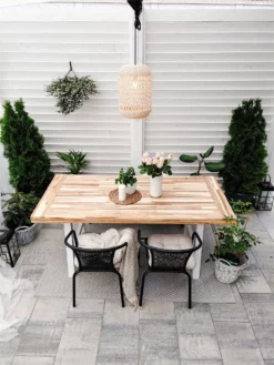 Mesa De Comedor De Madera De Acacia Clara/blanco 170 X 80 Cm SCANIA -Conforama Tienda de ventas 944b80da488185c93414589c2829d423a653d969 77f61cdab99c40478aa3983c892cb915