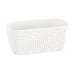 Prosperplast Jardinera Para Balcón Splofy Case 4L., Dimensiones (Mm) 297X145X133, Color Blanco