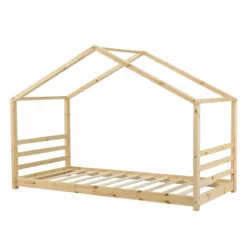Cama Para Niños De Pino Vardø 90 X 200 Cm - Forma De Casa - Color Pino Natural [en.casa] -Conforama Tienda de ventas 95407f31ecc02b1ae22673aaa337d7ef1c02eb90 349ea810d1b24f588772d29bb84adcde