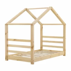 Cama Para Niños De Pino Vardø 80 X 160 Cm - Forma De Casa - Color Pino Natural [en.casa] -Conforama Tienda de ventas 9548b28098221e11f741d20ffdd7d0ad6d209ce4 66ea2130fa8042cfae67e707af8b70fd