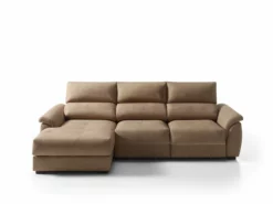 Chaise Longue Izquierdo BENSON 2 Con Cama Color Camel