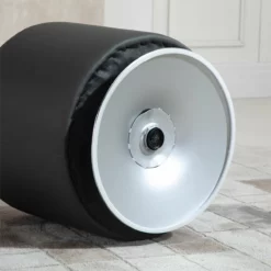 HOMCOM Reposapiés Otomano Giratorio Taburete Puff Redondo Tapizado En Piel Sintético De Estilo Moderno Para Dormitorio Entrada Salón Ø45,5x44,5 Cm Gris -Conforama Tienda de ventas 97dae04b1469be81af2d6fb249c72833d2d0709f f5ef5148a5f44cbbbde33debdb38c833