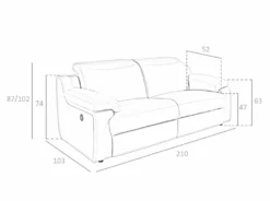 ANGEL CERDA Sofá 3 Plazas Piel Vacuno Gris Taupé 13 ANGEL CERDA Sofá 3 Plazas Piel Vacuno Gris Taupé -Conforama Tienda de ventas 98b083f3a535690e5be4bc07227a912713ca27a7 dfd3b16af7fa45bd83c1367b92539ec3