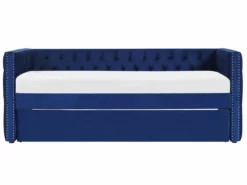 Cama Con Somier De Terciopelo Azul Marino 90 X 200 Cm GASSIN -Conforama Tienda de ventas 9a4e854f26c4ac51f9b8015fd3b4e6419481954c 257bb095452f4f0ab717de24e6f812b0