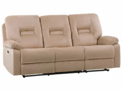 Sofá 3 Plazas LED Reclinable De Terciopelo Beige Arena BERGEN -Conforama Tienda de ventas 9a60f85b095bfd1ec83ee391130be00f89ed920e 4c7b80efb16b441fa82b51e0ec60c495