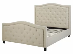 Cama Con Somier De Poliéster Beige 160 X 200 Cm AUREL -Conforama Tienda de ventas 9c568fd14b33d39ac490269dd51cd9f66fa4cc5c 43c88eb4e12a46babf0f1d9d18d304cf