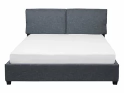 Cama Con Somier De Poliéster Gris Oscuro/madera Oscura 140 X 200 Cm BELFORT -Conforama Tienda de ventas 9cc327074d2446ae857514406cd40dacabf552f4 83301f94ba754338a0a309cf79a84536