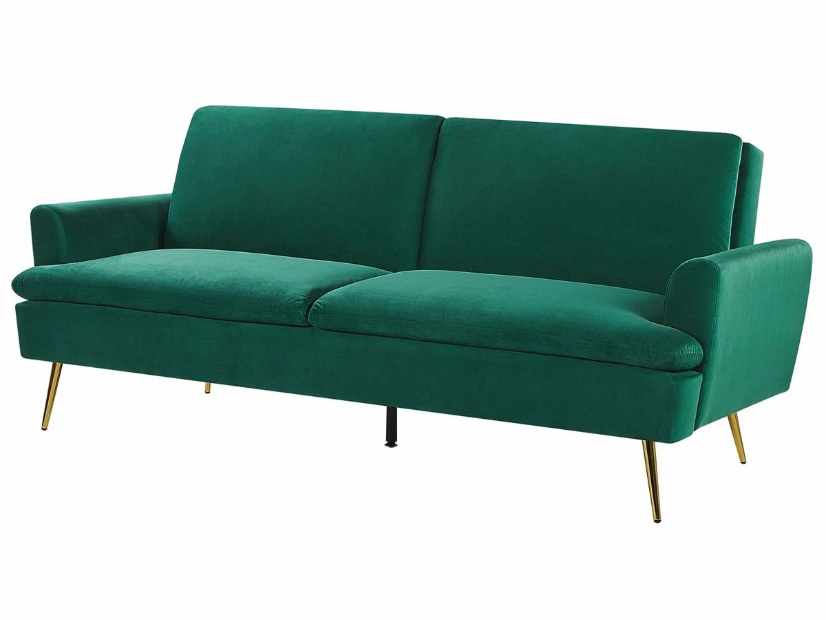 Sofá Cama De Terciopelo Verde VETTRE 5 Sofá Cama De Terciopelo Verde VETTRE - Imagen 5