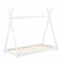 Cama Infantil Onejda - Estructura Tipi De Madera Pino - 160 X 80cm - Blanco Mate [en.casa] -Conforama Tienda de ventas 9e22a5c50d5c286aa53ba53a42103347e9fcae03 71dd777236774e4886badd5de452fbbd