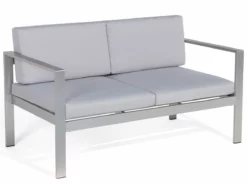 Banco De Jardín 2 Plazas De Metal Gris Claro SALERNO -Conforama Tienda de ventas 9ec831ca4dbca49eafb1fa33edcbd476b3bab50f f25559828afd4efdb59ce2ffed606e39