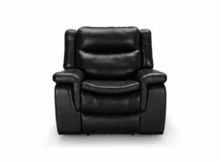 Sillón Relax De Piel EDWARD Color Negro