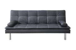 Sofá Cama De Piel SintéticaENJOY Color Negro