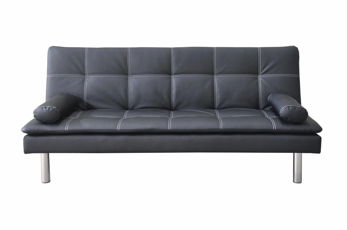 Sofá Cama De Piel SintéticaENJOY Color Negro 1 Sofá Cama De Piel SintéticaENJOY Color Negro