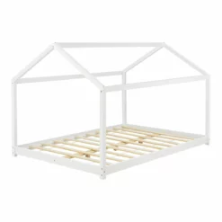 Cama Para Niños Cerro En Forma De Casa Madera Pino 120 X 200 Cm - Blanco [en.casa] -Conforama Tienda de ventas a14cf2b3caece49e245ae12fa128cb91aff46040 2dcb42f4df9d49c2af75db3b2b757aa1