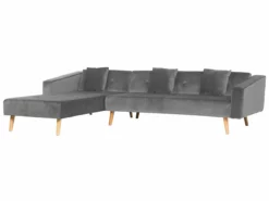 Sofá Cama Esquinero De Terciopelo Gris Derecho VADSO -Conforama Tienda de ventas a1b7318fca263b1b0156a7a50f80a7a2b3a50240 02f42d59005042589e590e1115a9feb0