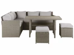 Conjunto De Jardín 5 Plazas De Ratán Gris Pardo/beige BARDI -Conforama Tienda de ventas a1f606b35adf5cabccc8bce35a5f36bb1559f5bb 76f3330219fb4ffa81f638c197f6b57c