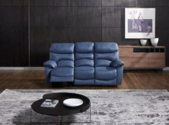 Sofá Relax Eléctrico 3 Plazas De Piel ESPRIT Color Azul -Conforama Tienda de ventas a25e4264748ac2a9e5338ad41d28ead1276f1b3b 397951 ambiente 1