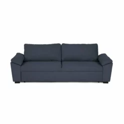 BUDWING Alonzo - Sofá Convertible - Azul - 3 Plazas Con Apoyabrazos Acolchados - Estilo Contemporáneo