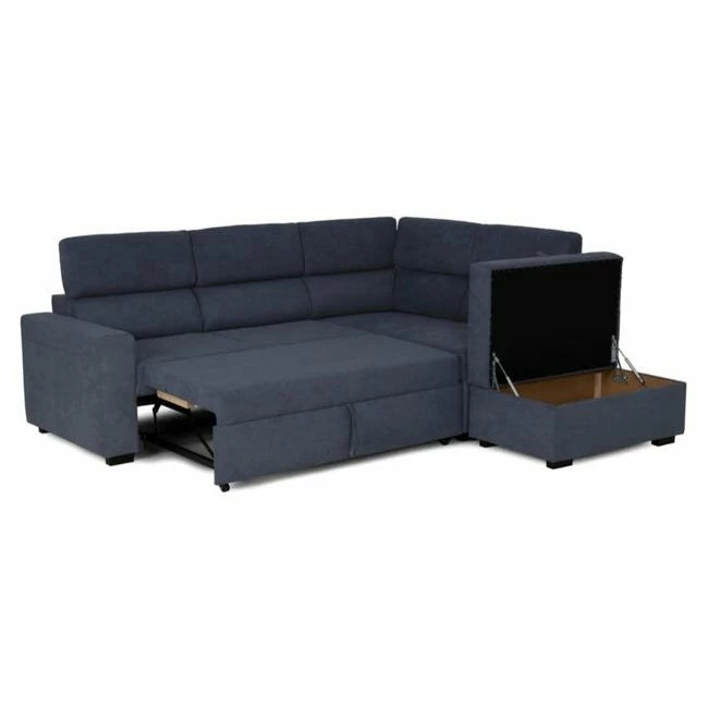 BUDWING Bill - Sofá Rinconera Derecho Convertible - Almacenamiento Y Reposacabezas Ajustable - Azul - 4 Plazas - Estilo Contemporáneo 3 BUDWING Bill - Sofá Rinconera Derecho Convertible - Almacenamiento Y Reposacabezas Ajustable - Azul - 4 Plazas - Estilo Contemporáneo - Imagen 3