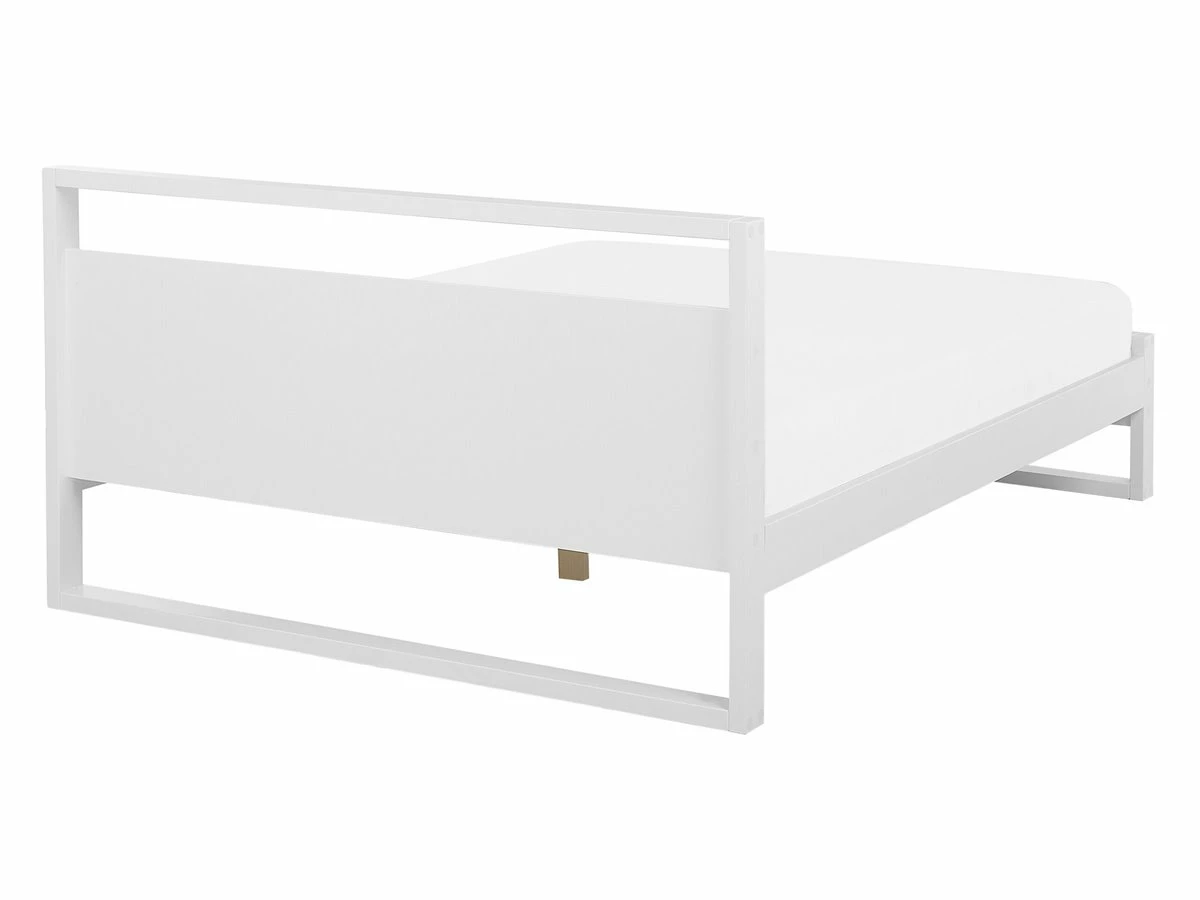 Cama Con Somier De Madera Pino Blanca 140 X 200 Cm GIULIA 5 Cama Con Somier De Madera Pino Blanca 140 X 200 Cm GIULIA - Imagen 5