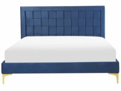 Cama Con Somier De Terciopelo Azul Marino 140 X 200 Cm LIMOUX -Conforama Tienda de ventas a35f007155ccf243afb478f661d456b2c898f08a 7e69b8cff70341a5b213d0d4831ff363