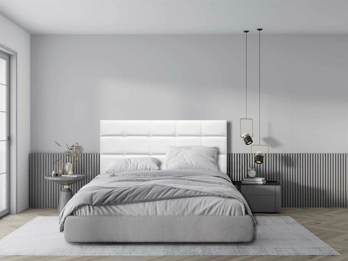 Cabecero KENTUCKY Blanco 160cm X 120cm 2 Cabecero KENTUCKY Blanco 160cm X 120cm - Imagen 2