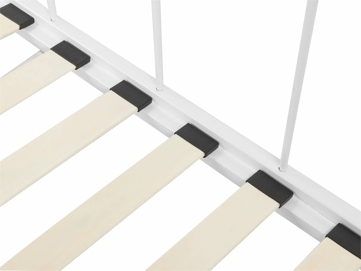 Cama Con Somier De Metal Blanco 90/180 X 200 Cm TULLE 8 Cama Con Somier De Metal Blanco 90/180 X 200 Cm TULLE - Imagen 8