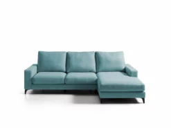 RUBI Chaise Longue Fija Derecha Azul