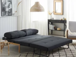 Sofá Cama 2 Plazas Tapizado Negro EDLAND -Conforama Tienda de ventas a5fe2d144eb748ce3c73b8387d1c4b1f12833b19 b5241fbe660441d99a07750bce24b774