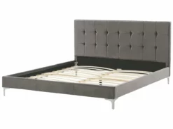 Cama Con Somier De Terciopelo Gris 180 X 200 Cm AMBERT -Conforama Tienda de ventas a72d600c2097af2a1f0abca75d400ab011118812 7e79ad1ef1f24f7f84c92d630a98867a