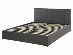 Cama Con Somier De Piel Sintética Gris Oscuro 160 X 200 Cm DREUX -Conforama Tienda de ventas a7320b8e9c1578640da7f246efec2084586e7572 10086c120dcc4a9facbfb4f9dd9515fe