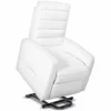 Sillón Relax Acolchado Masaje Eléctrico Elevación Personas Blanco Gridinlux